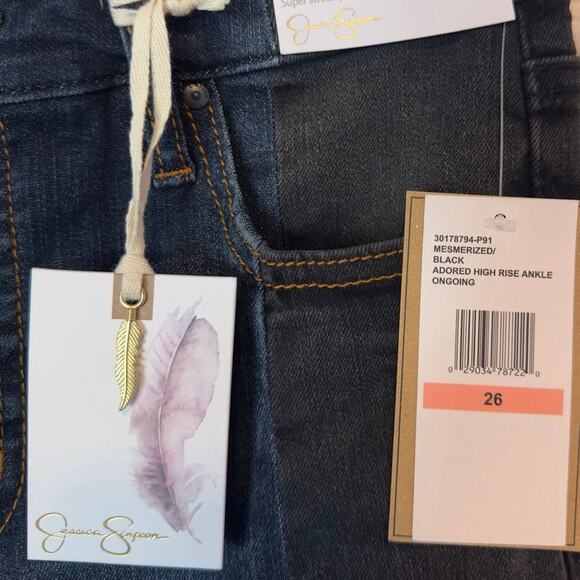 NWT Jessica Simpson Soft Sculpt Adored High Rise Ankle Size 26 Mesmerized Black - Picture 6 of 8